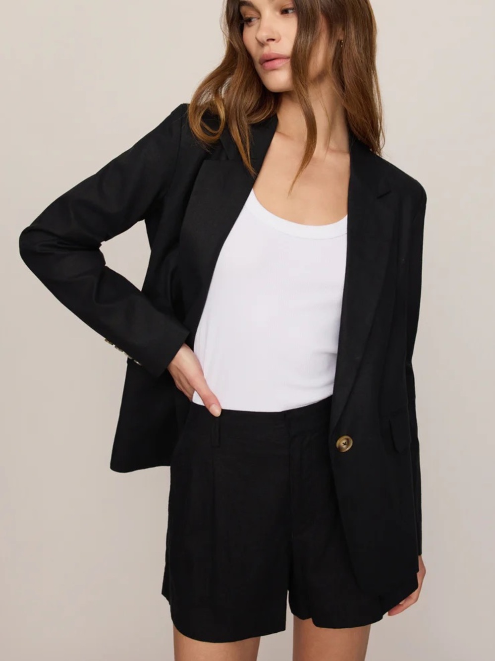 Linen Set! Blazer and Shorts